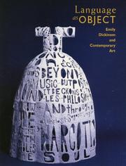 Cover of: Language As Object: Emily Dickinson and Contemporary Art