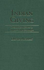 Cover of: Indian Giving  by David Murray - undifferentiated