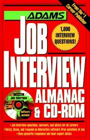 Cover of: Adams Job Interview Almanac & Cd-Rom (Adams Almanacs) by Adams Media