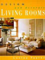 Cover of: Design and decorate living rooms