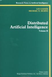 Cover of: Distributed Artificial Intelligence : Volume 2 (Research Notes in Artificial Intelligence)