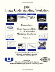 Cover of: DARPA Image Understanding Proceedings 1994