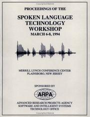 Cover of: DARPA Speech/Language Proceedings 1994