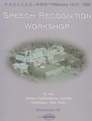 Cover of: DARPA Speech Recognition Workshop Proceedings 1996