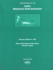 Cover of: Broadcast News Workshop '99 Proceedings