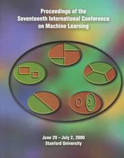 Cover of: Machine Learning Proceedings 2000 by International Conference Machine Learning