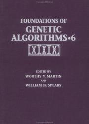 Cover of: Foundations of genetic algorithms 6