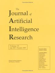 Cover of: Journal of Artificial Intelligence Research, July 2001-December 2001 by Jair