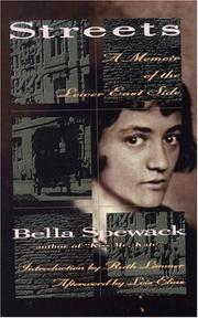 Cover of: Streets by Bella Cohen Spewack