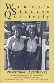 Cover of: Women's Studies Quarterly: Teaching Working-Class Studies (Women's Studies Quarterly)