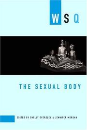 Cover of: The Sexual Body: Wsq: Spring / Summer 2007 (Women's Studies Quarterly)