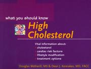Cover of: High cholesterol