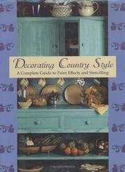 Cover of: Decorating Country Style: A Complete Guide to Paint Effects and Stencilling