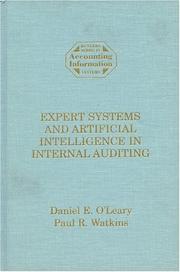 Cover of: Expert systems and artificial intelligence in internal auditing