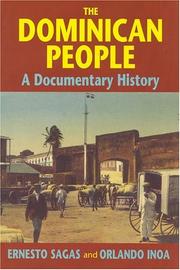 Cover of: The Dominican people: a documentary history