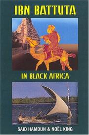 Cover of: Ibn Battuta In Black Africa by Said Hamdun, Noel King