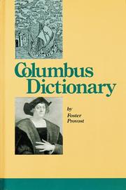 Cover of: Columbus dictionary