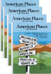 Cover of: American Places Dictionary by Frank R. Abate