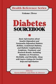 Cover of: Diabetes sourcebook by edited by Karen Bellenir and Peter D. Dresser.