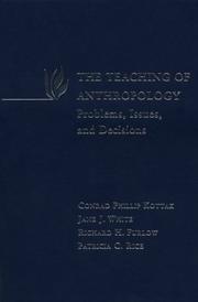 The teaching of anthropology by Conrad Phillip Kottak