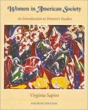 Cover of: Women in American society | Virginia Sapiro