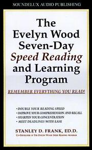 Cover of: The Evelyn Wood Seven-Day Speed Reading and Learning Program by Stanley D. Frank
