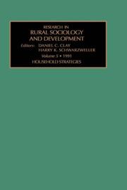 Cover of: Research in Rural Sociology & Development: Household Strategies (Research in Rural Sociology and Development)