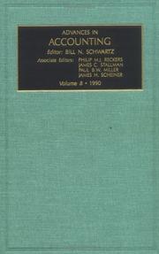 Advances in Accounting by Bill N. Schwartz