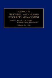 Research in Personnel and Human Resources Management by Gerald R. Ferris