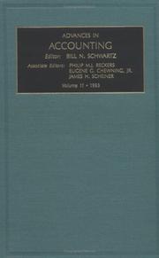 Cover of: Advances in Accounting: Vol 11 (Advances in Accounting)