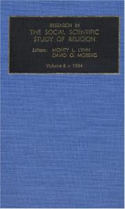 Cover of: Research in the Social Scientific Study of Religion, 1994 (Research in the Social Scientific Study of Religion)