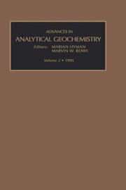 Cover of: ADV ANAL GEOCH V2 (Advances in Analytical Geochemistry) by HYMAN