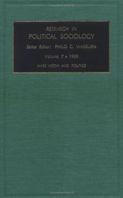 Research in Political Sociology by Philo Wasburn