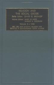 Cover of: Religion and the Social Order: Sex, Lies and Sanctity: Religion and Deviance in Contemporary North America Vol 5 (Religion & the Social Order)