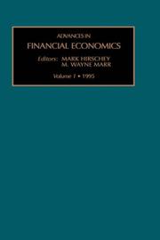 Cover of: ADV FIN ECON V1 (Advances in Financial Economics)