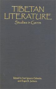 Tibetan Literature Studies in Genre (Studies in Indo-Tibetan Buddhism) by Jose Ignacio Cabezon