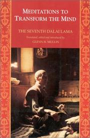 Cover of: Meditations to transform the mind by Bskal-bzaṅ-rgya-mtsho, Dalai Lama VII