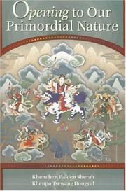 Cover of: Opening to Our Primordial Nature by Khenchen Palden  Sherab, Khenpo Tsewang Dongyal