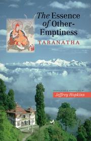 Cover of: The Essence of Other-Emptiness by Taranatha