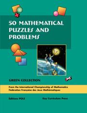 Cover of: 50 Mathematical Puzzles & Problems Green Collection (50 Mathematical Puzzles and Problems)