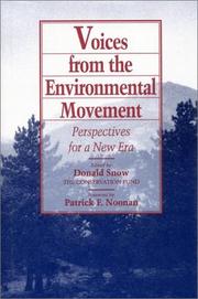 Cover of: Voices from the Environmental Movement | 