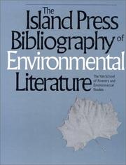 Cover of: The Island Press bibliography of environmental literature