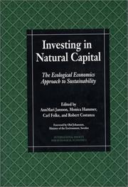 Investing in Natural Capital by Robert Costanza, Carl Folke
