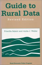 Cover of: Guide to rural data by Priscilla Salant