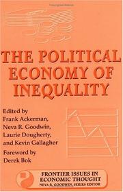 Cover of: The Political Economy of Inequality (Frontier Issues in Economic Thought) by 