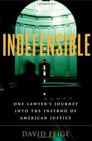 Cover of: Indefensible by David Feige