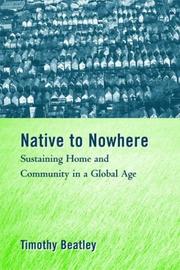 Cover of: Native to Nowhere by Timothy Beatley