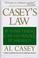 Cover of: Casey's law