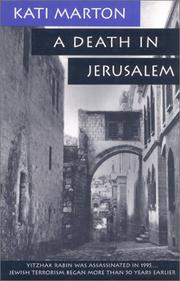 Cover of: A death in Jerusalem