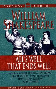 Cover of: All's Well that Ends Well by William Shakespeare